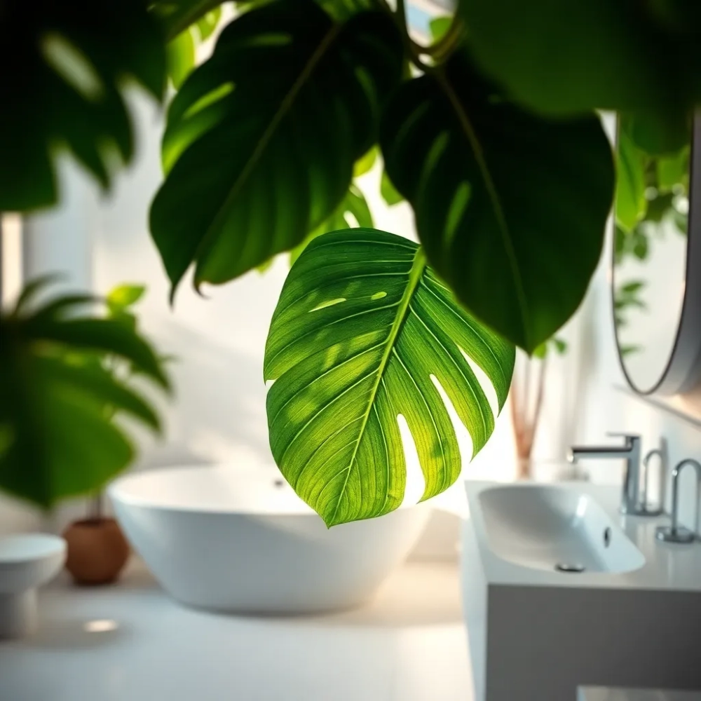 Monstera do łazienki