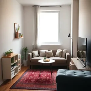 Mały salon w bloku
