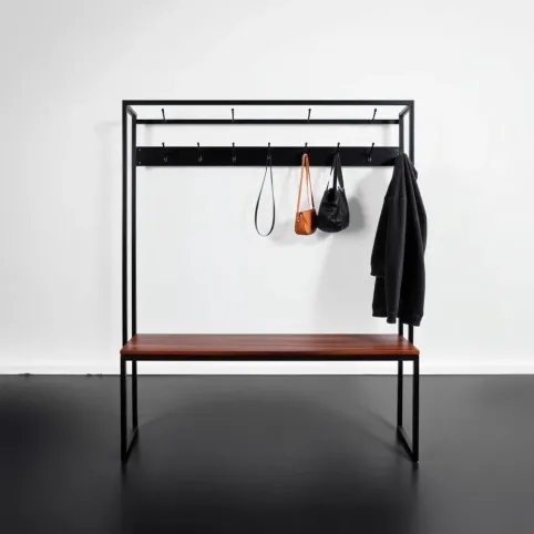 Wieszak z siedziskiem do przedpokoju 70 cm