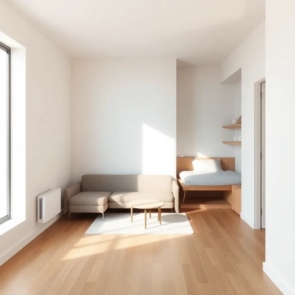 2 pokoje w kawalerce