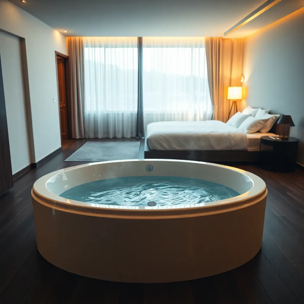 Apartament z jacuzzi w pokoju Pomorskie