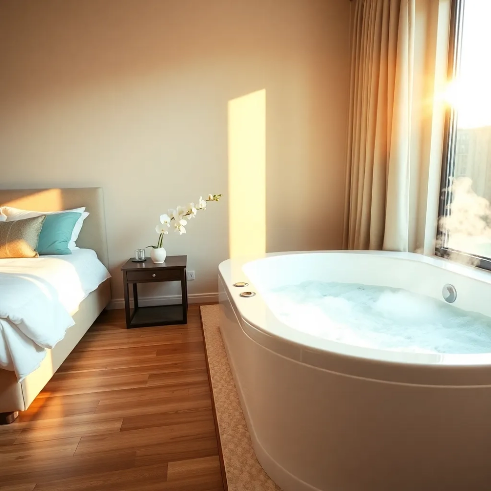 Apartament z jacuzzi w pokoju Sopot