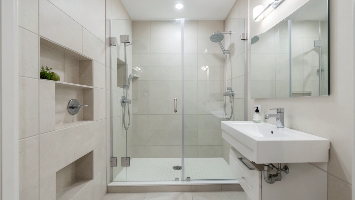 Aranżacja łazienki z prysznicem