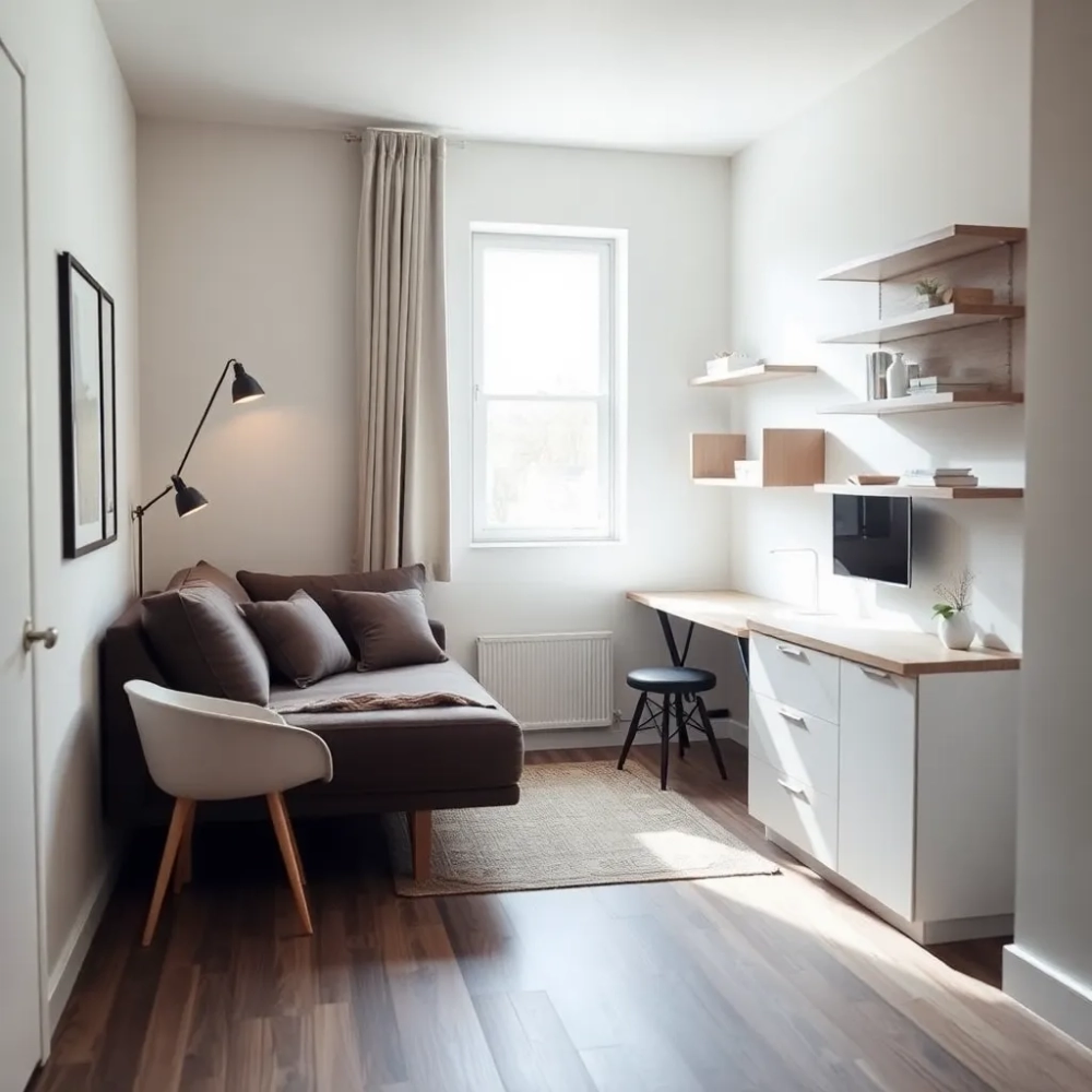 Aranżacja małego pokoju gościnnego