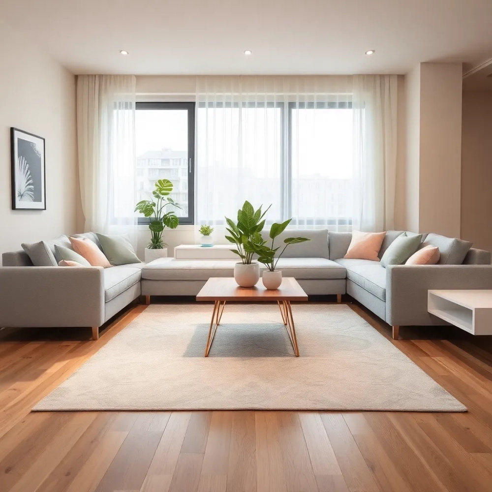 Aranżacja pokoju dziennego w bloku