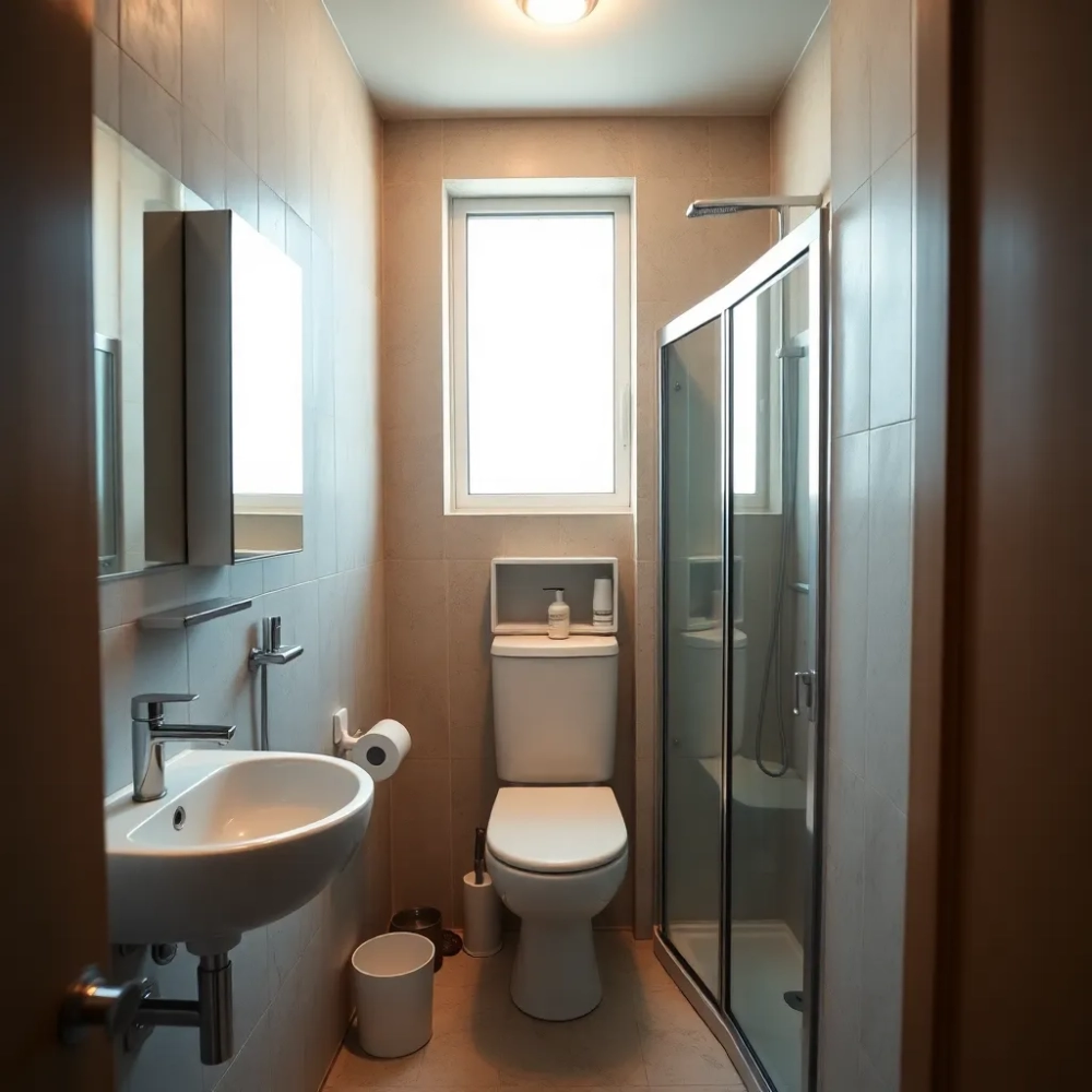 Bardzo Mała łazienka w bloku