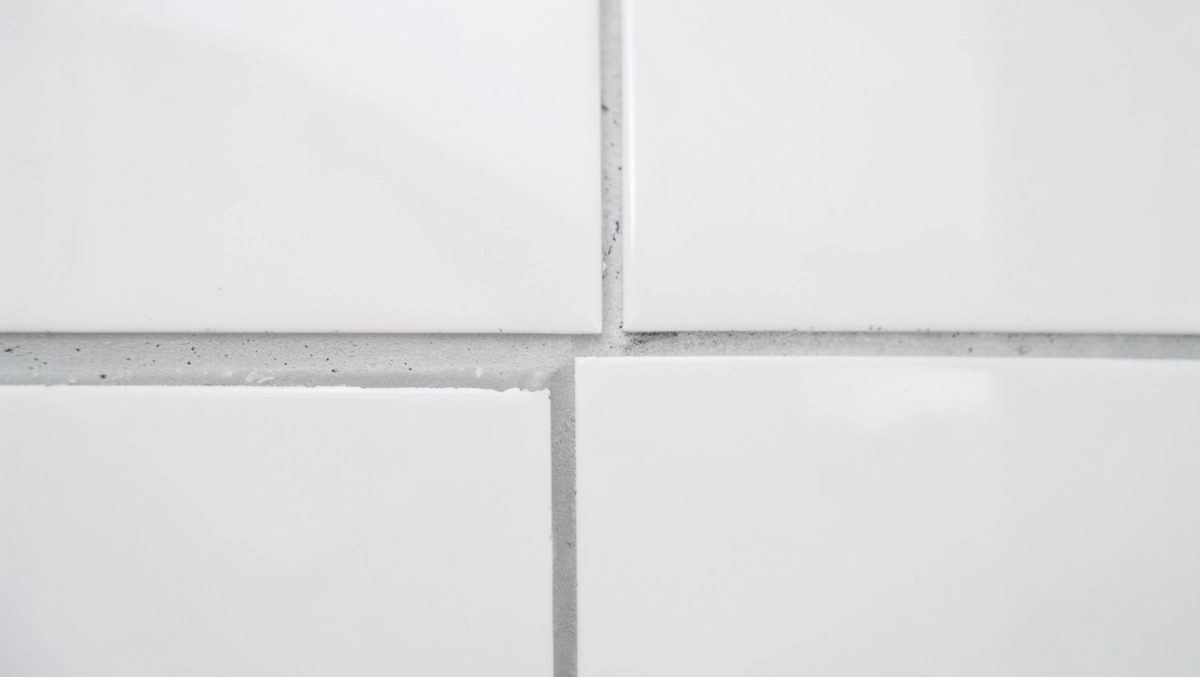 białe płytki szara fuga łazienka