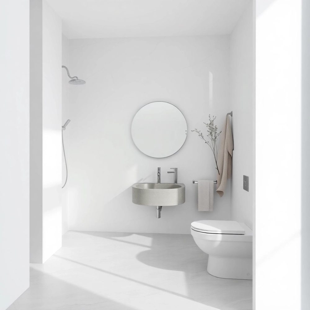 białoszara łazienka inspiracje