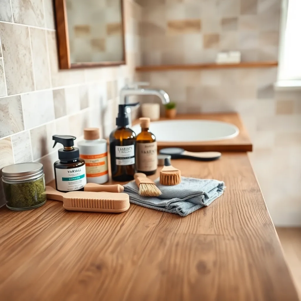 Blat drewniany do łazienki czym zabezpieczyć