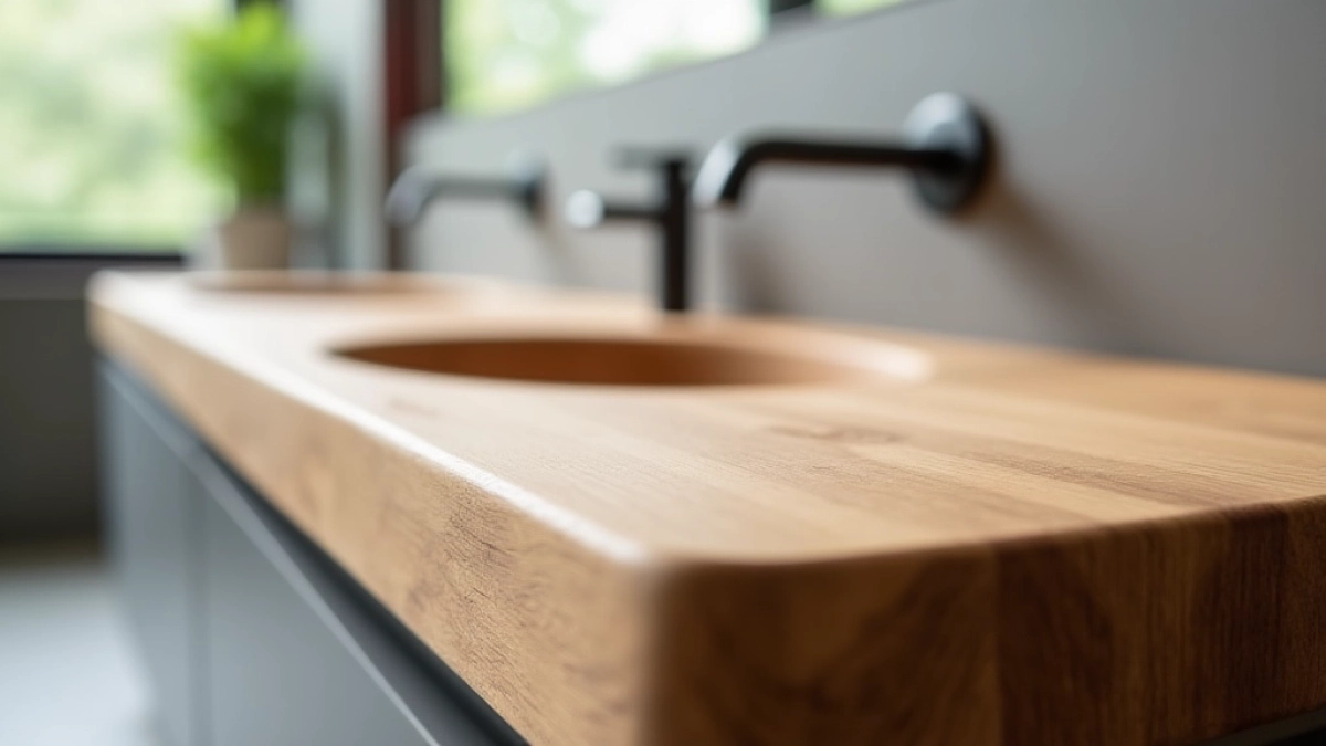 blat drewniany do łazienki