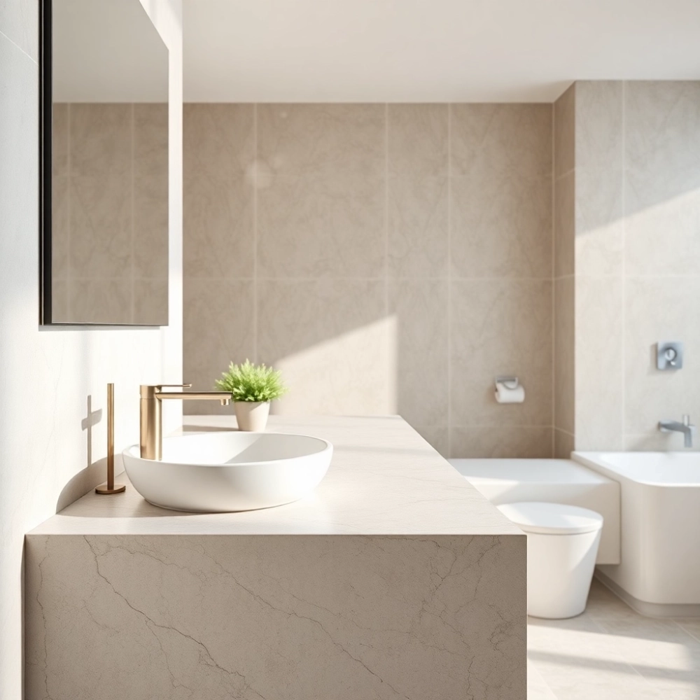 Blat kamienny do łazienki na wymiar