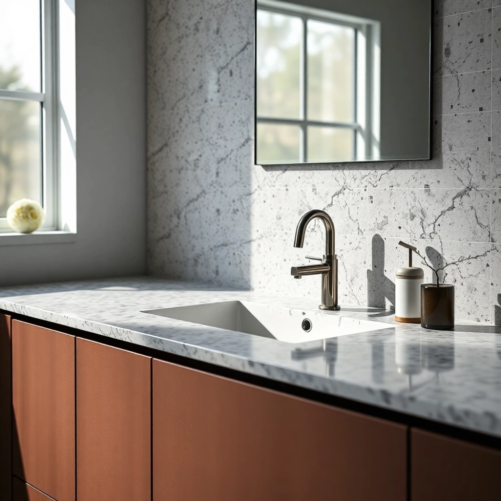 Blat łazienkowy konglomerat na wymiar