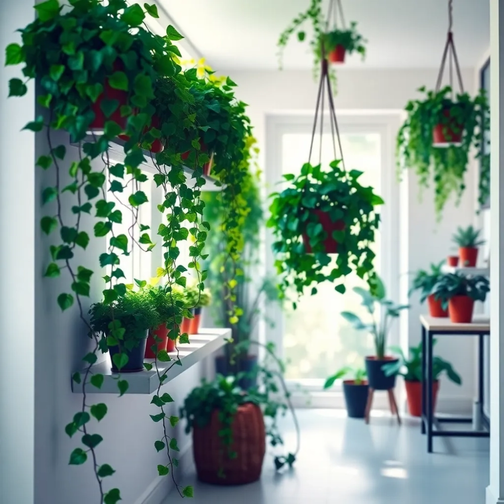 Bluszcz w pokoju inspiracje