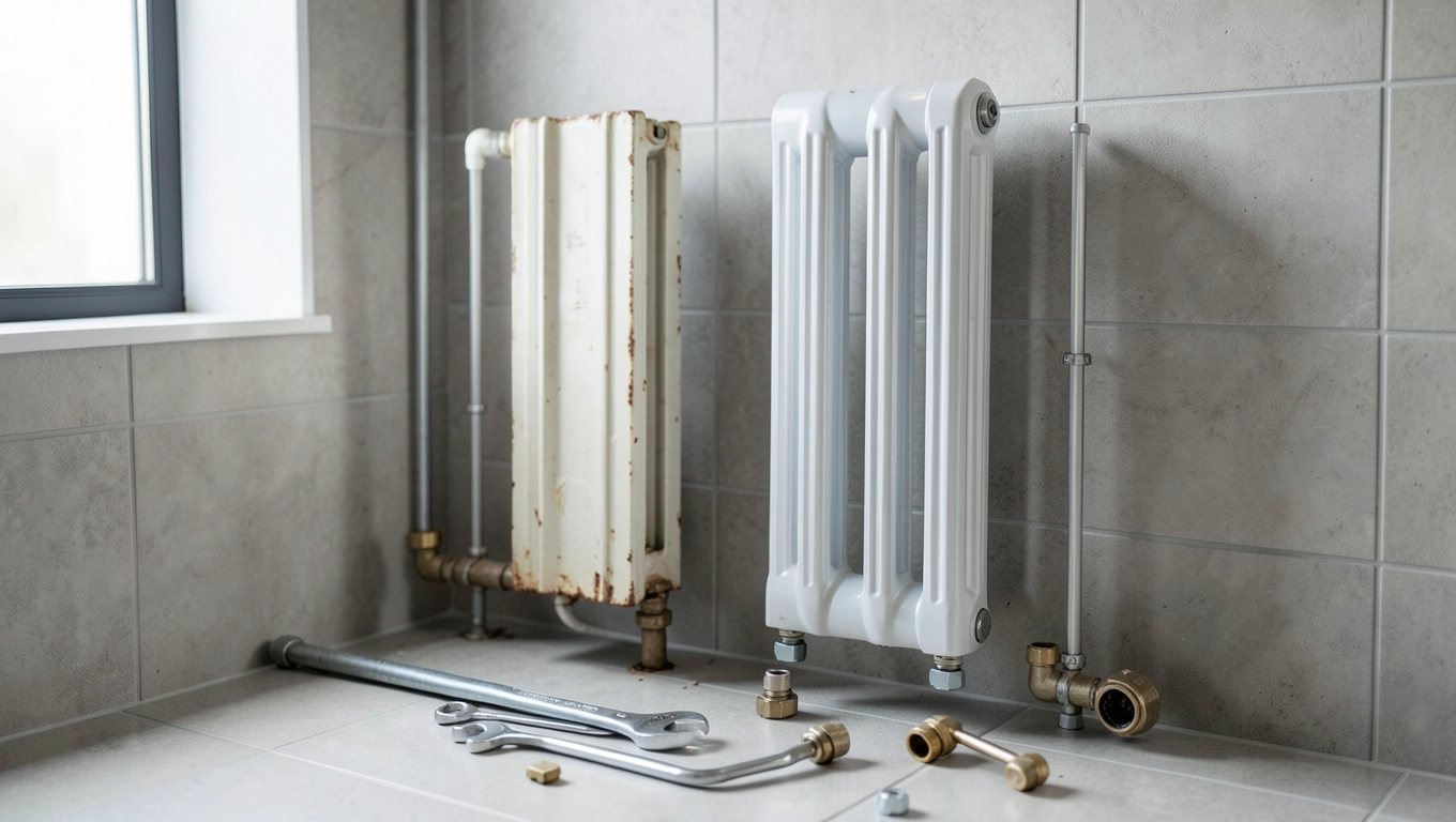 Cena wymiany grzejnika łazienkowego drabinkowego