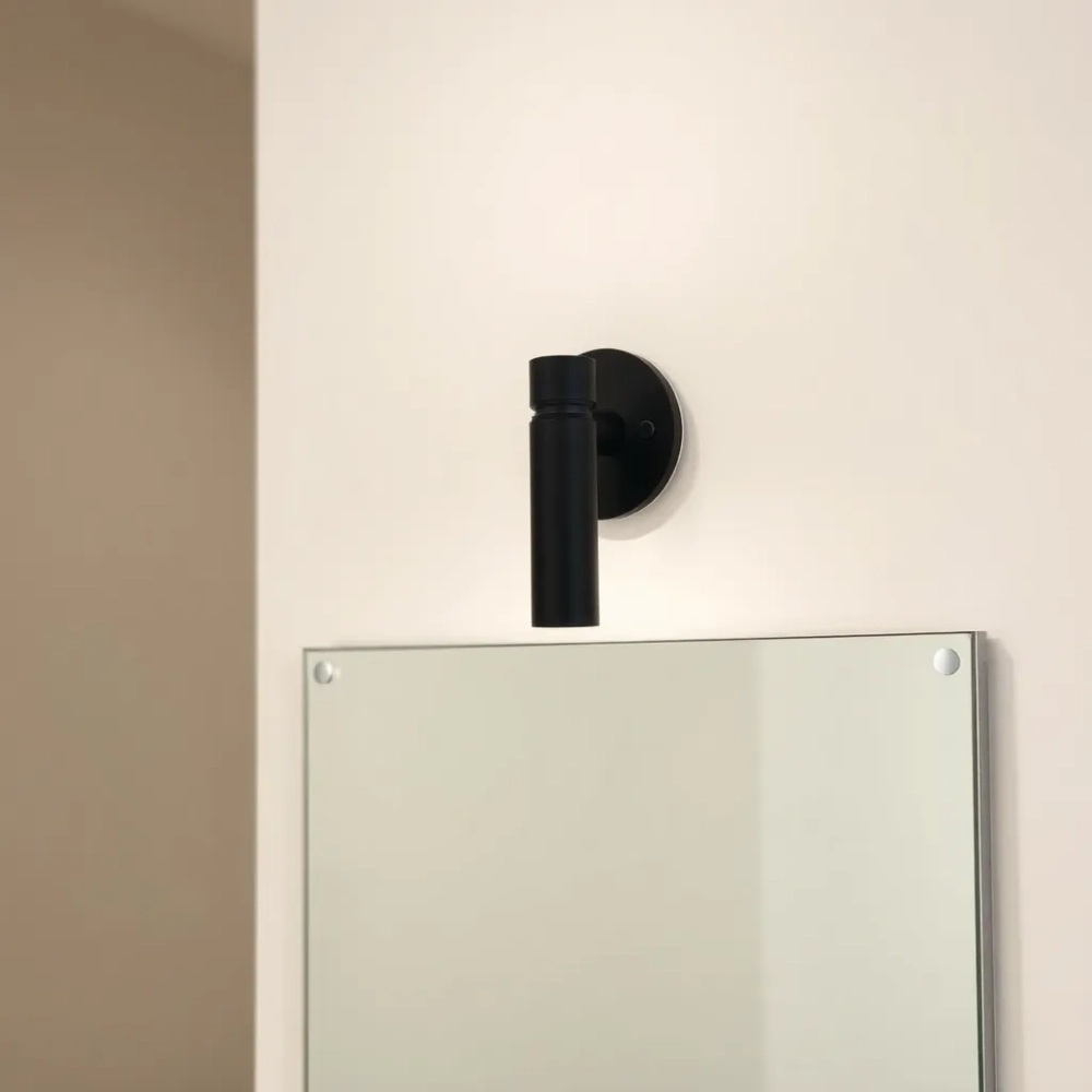 Czarna Lampa do łazienki nad lustro