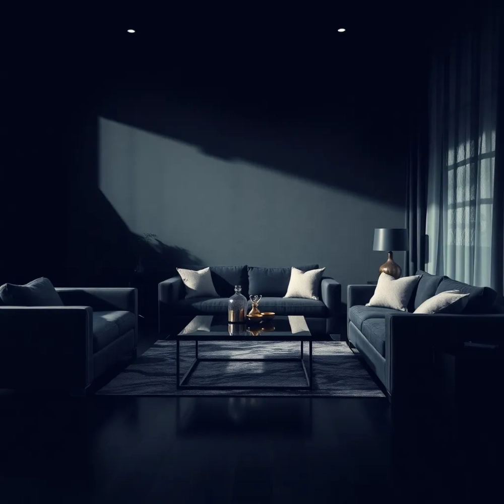 Czarny salon inspiracje