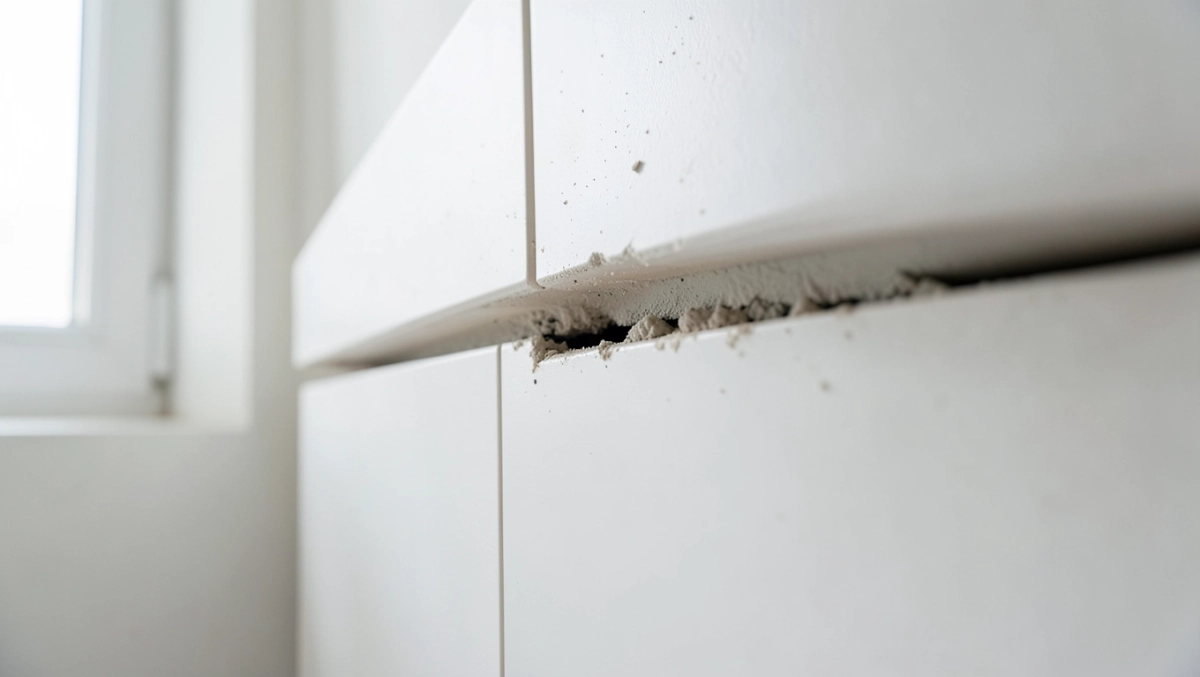 Czym wypełnić szczelinę między szafką a ścianą