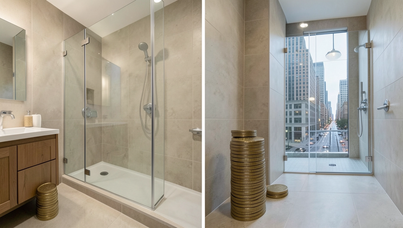 Czynniki wpływające na cenę montażu szyby prysznicowej