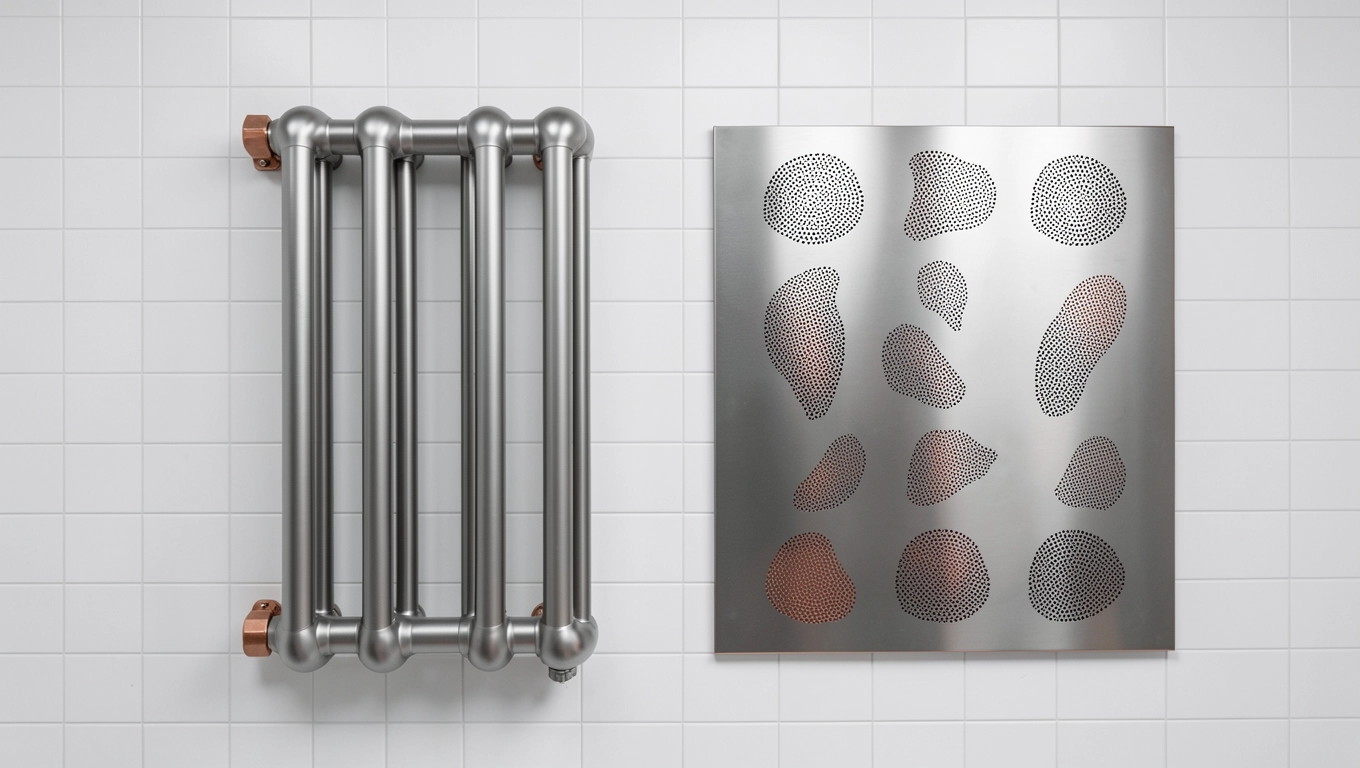 Design dużych grzejników łazienkowych