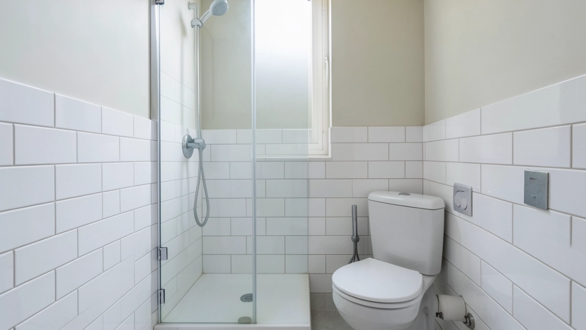 do jakiej wysokości płytki w małej łazience