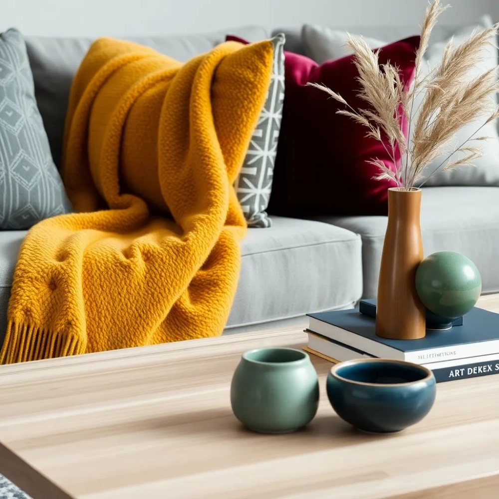 Dodatki do szarego salonu