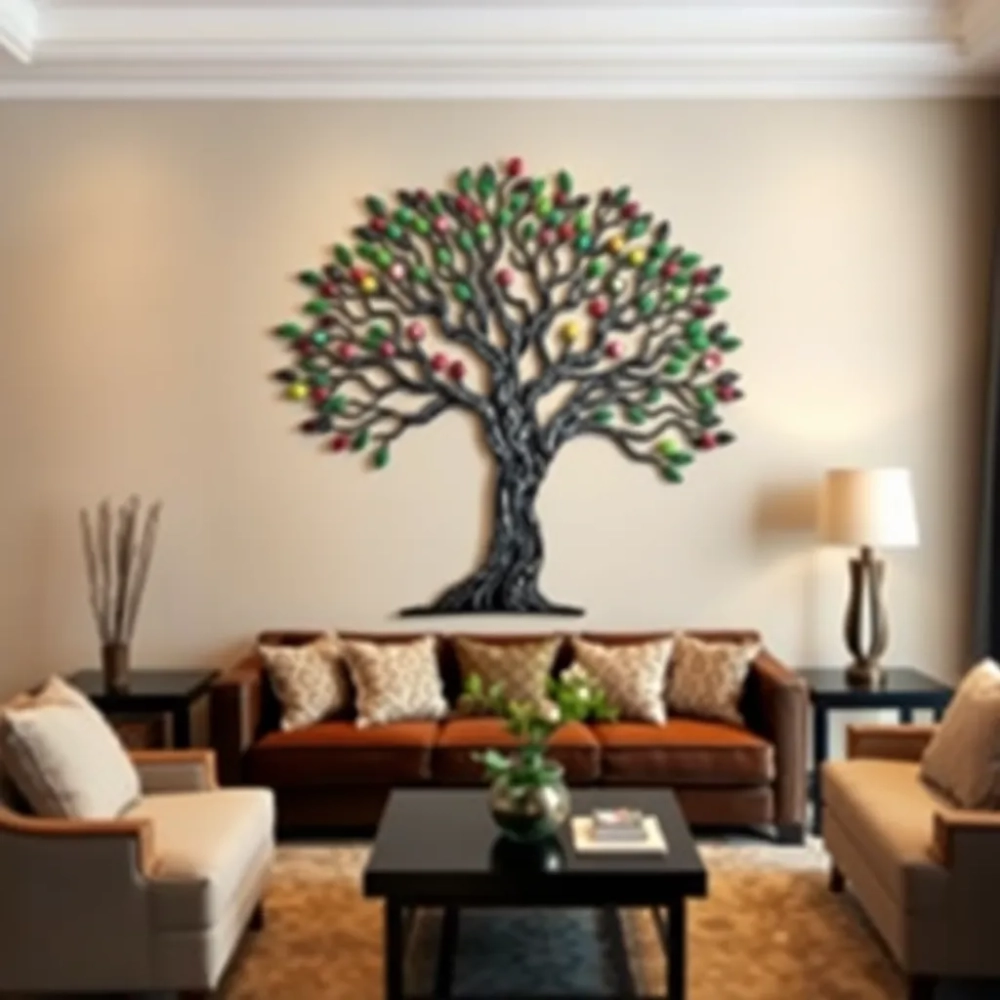 Drzewo na ścianę do salonu