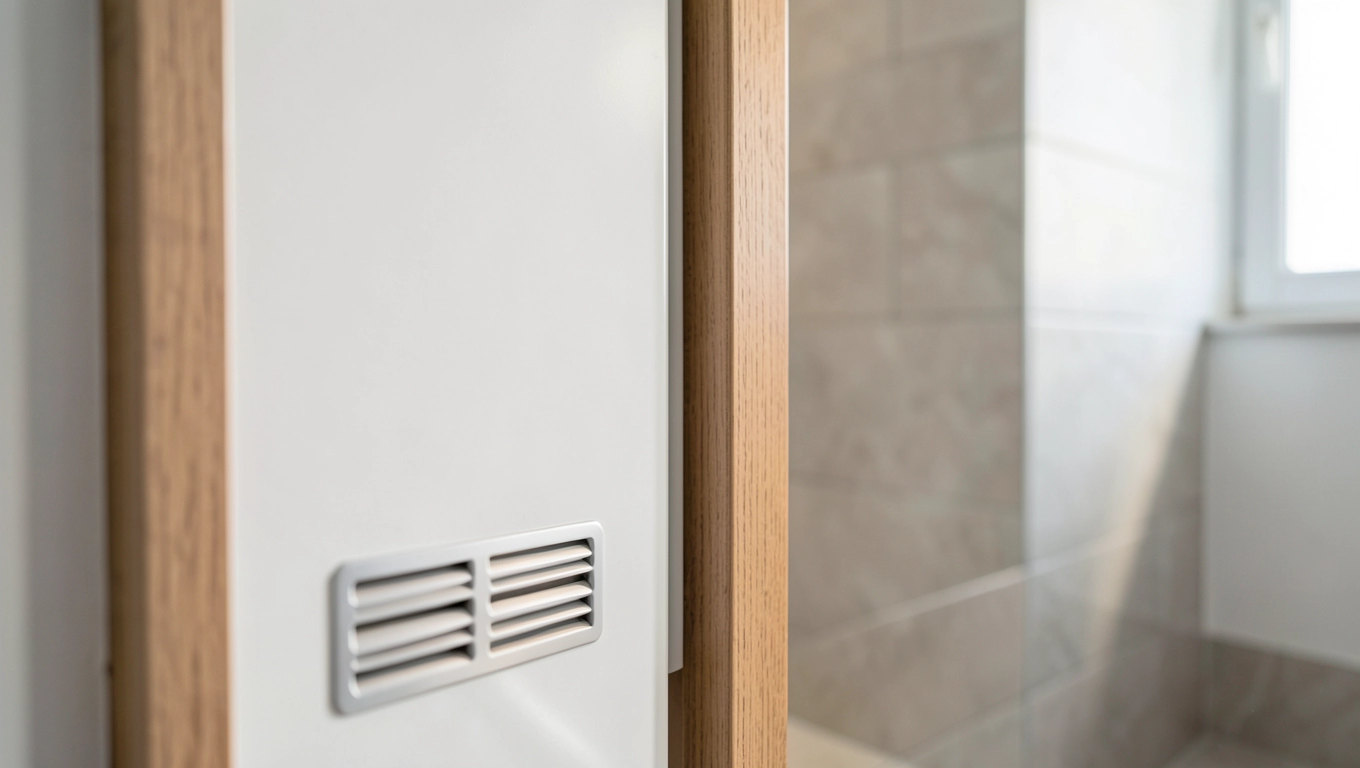 drzwi do łazienki z kratką wentylacyjną