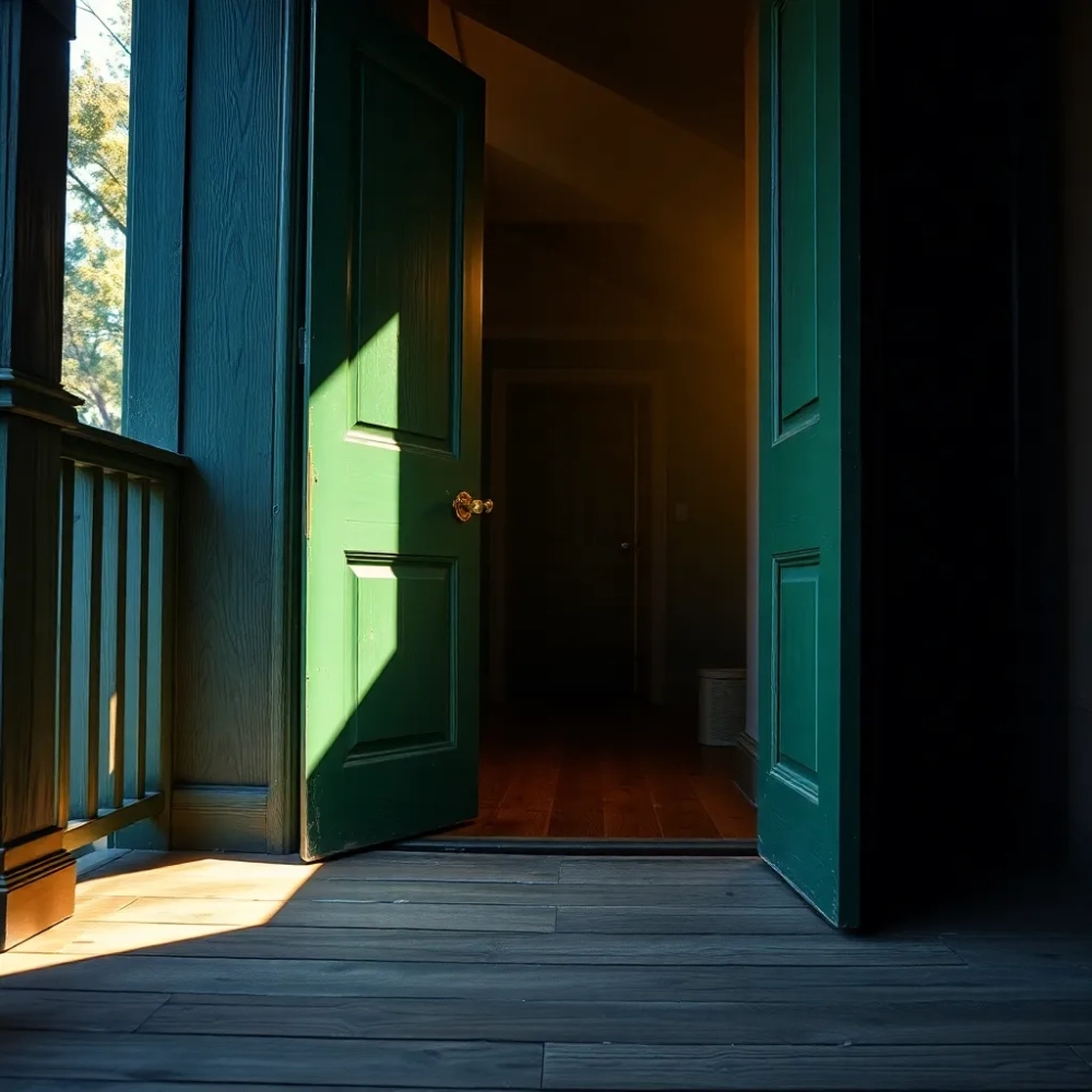 Drzwi z ganku do przedpokoju