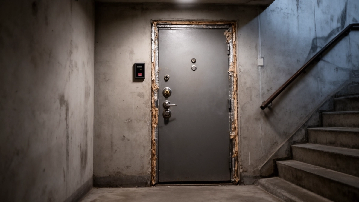 drzwi zewnętrzne do mieszkania w bloku