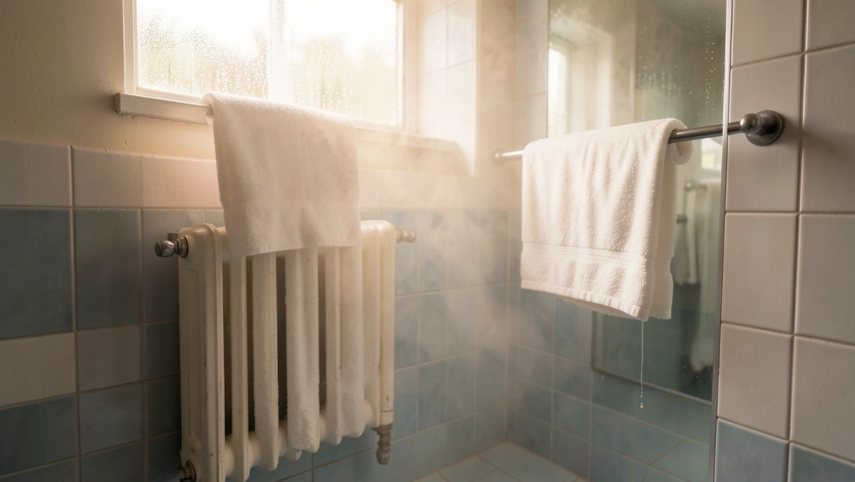 duży grzejnik łazienkowy