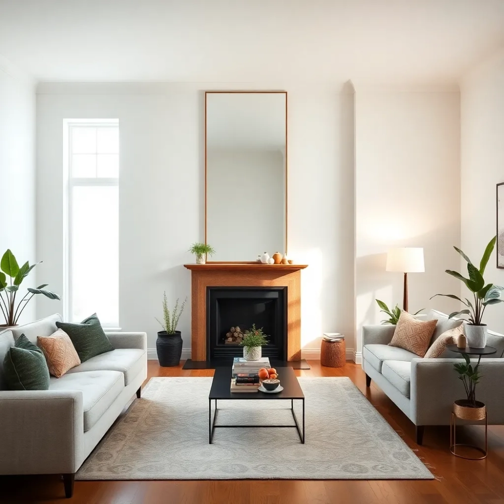 Gdzie powiesić lustro w salonie