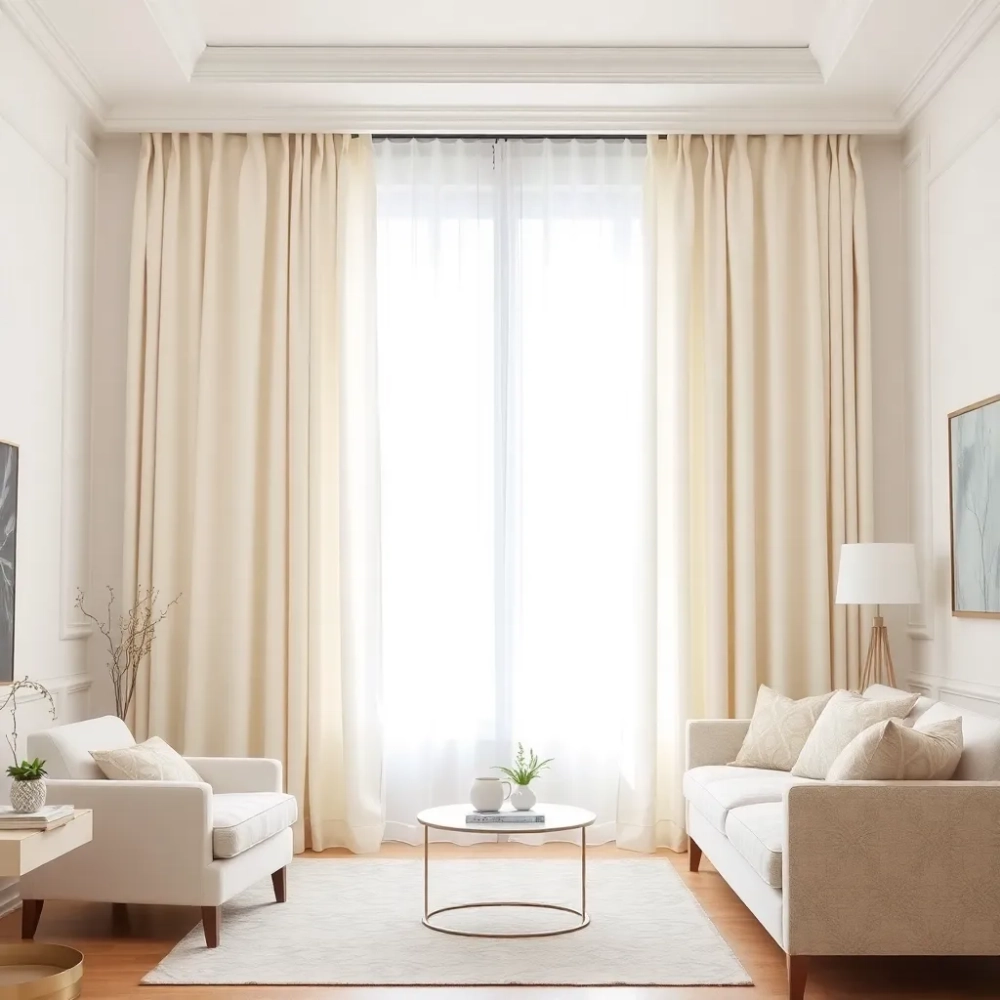 Gotowe firany do salonu wysokość 230 cm