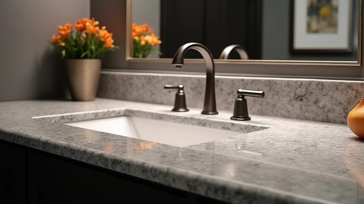 granitowy blat łazienkowy