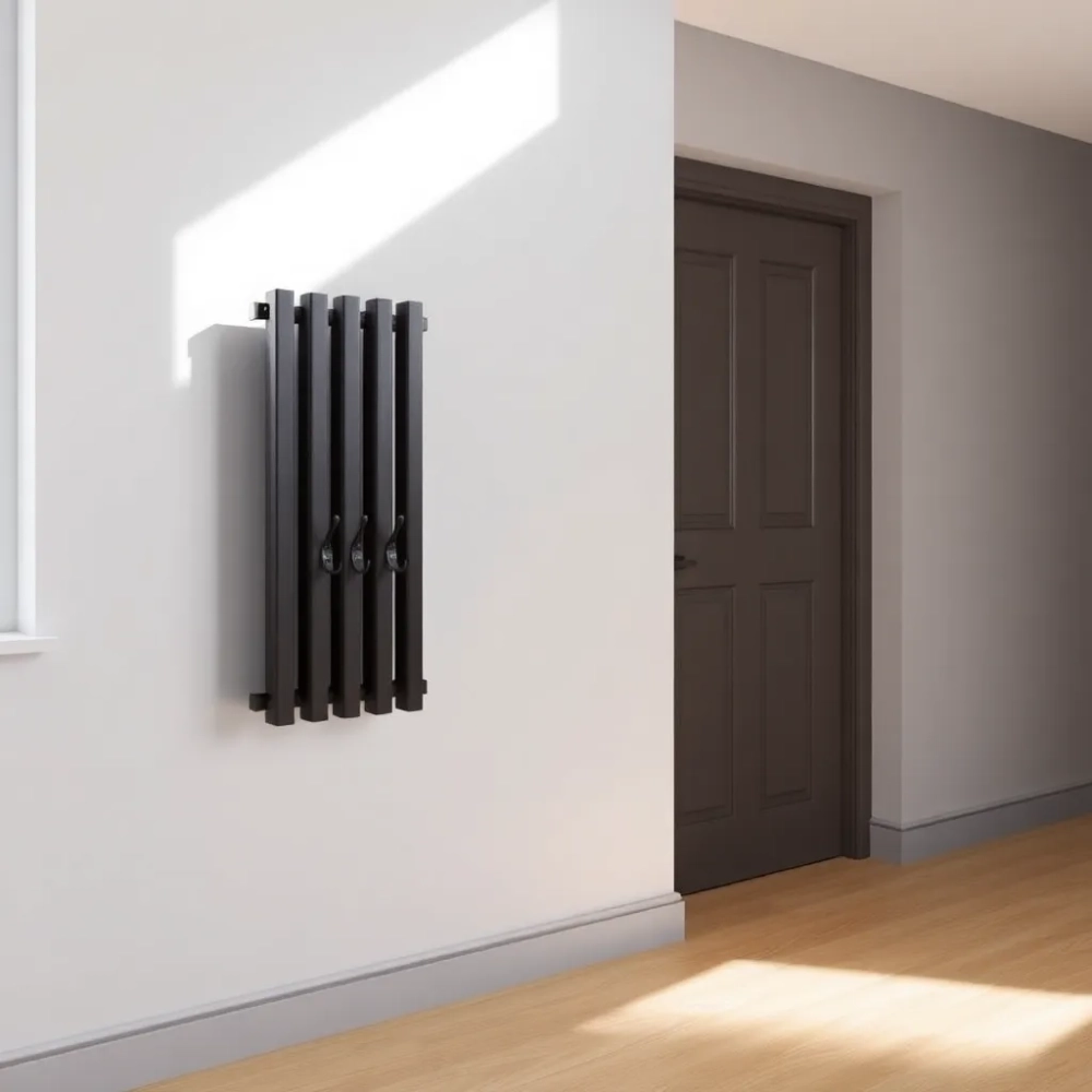 Grzejnik do przedpokoju z wieszakami
