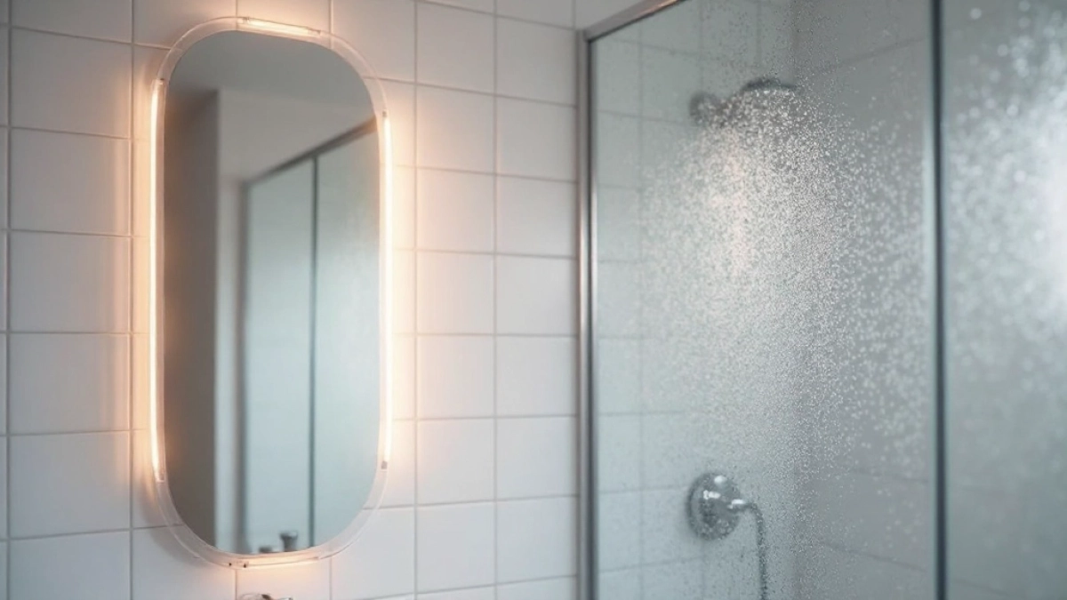 Grzejnik na podczerwień do łazienki lustro