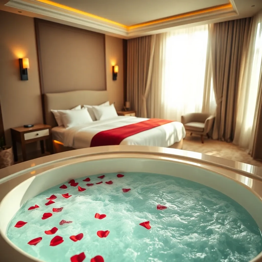 Hotel dla zakochanych z jacuzzi w pokoju