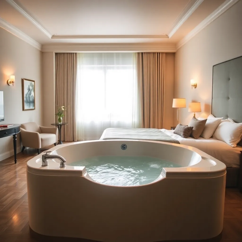 Hotel pod Warszawą z jacuzzi w pokoju