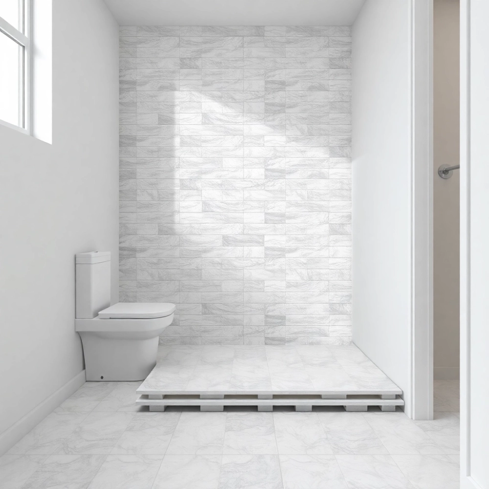 Ile metrów płytek do łazienki 4m2