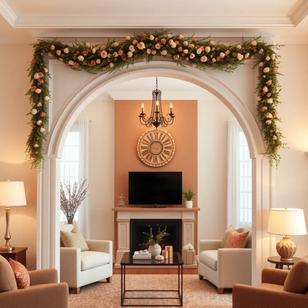 Jak ozdobić łuk w salonie