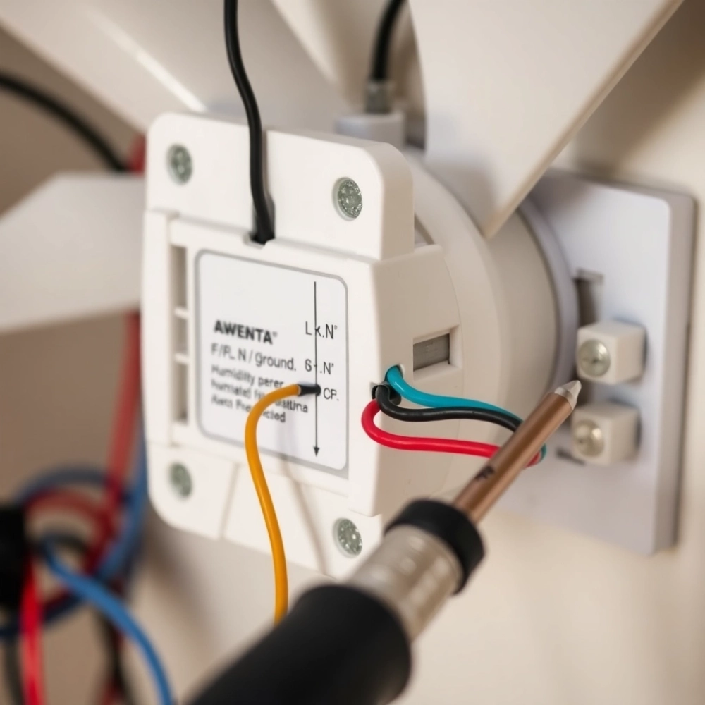 Jak podłączyć wentylator łazienkowy z czujnikiem wilgotności AWENTA