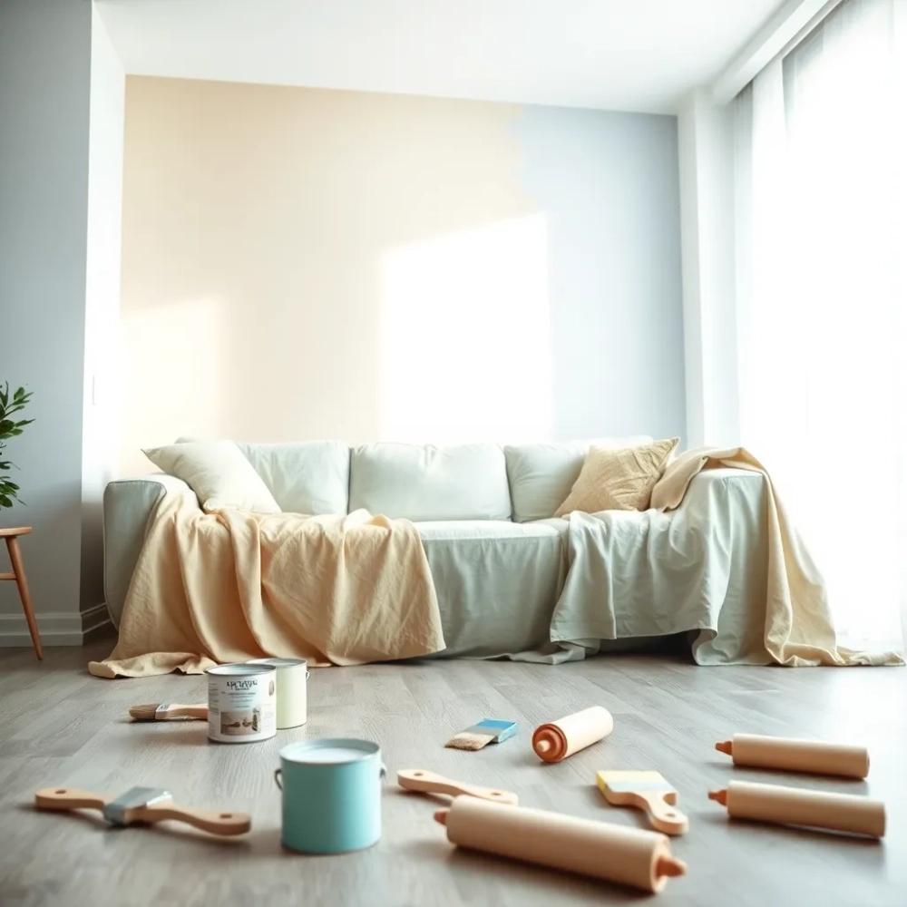 jak pomalować salon