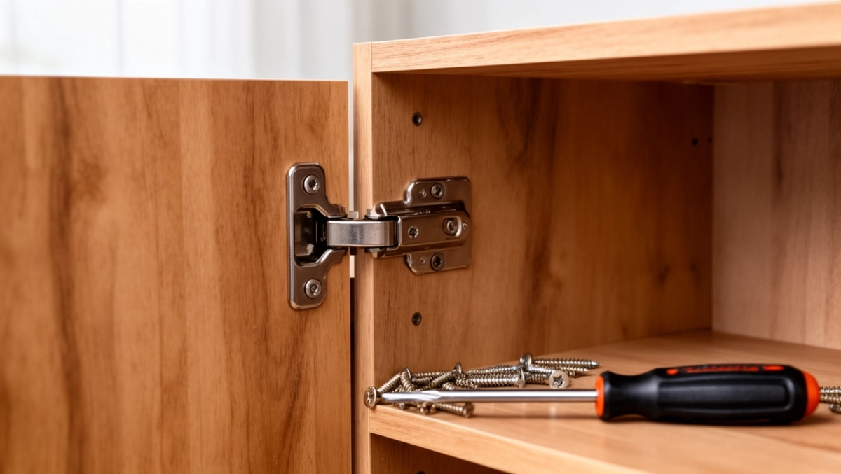 jak przykrecic drzwiczki do szafki