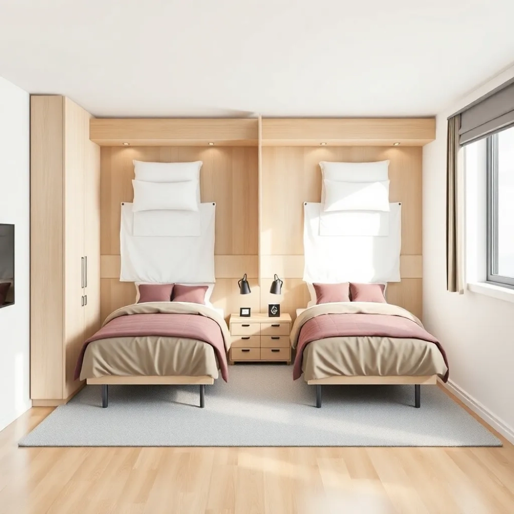 Jak ustawić dwa łóżka w jednym pokoju