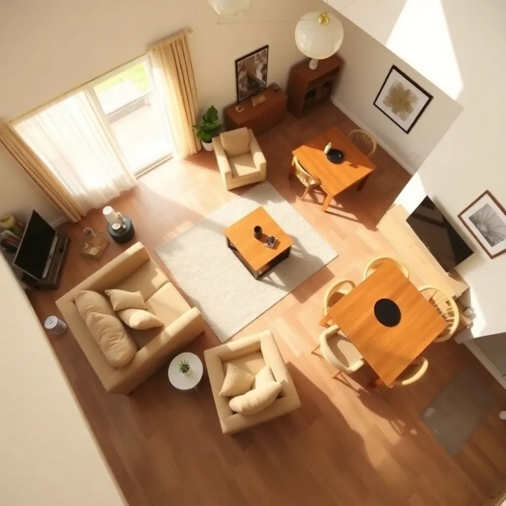 Jak ustawić meble w salonie z jadalnią