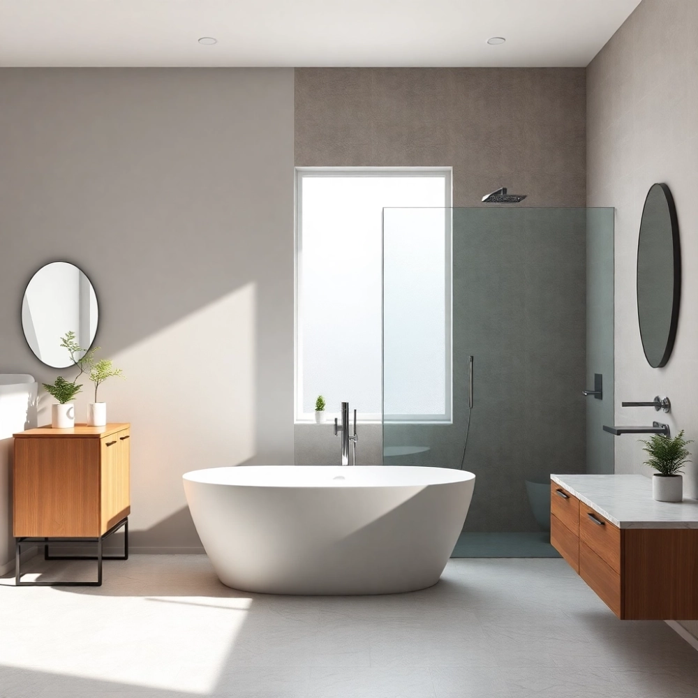 Jak wykończyć łazienkę bez płytek