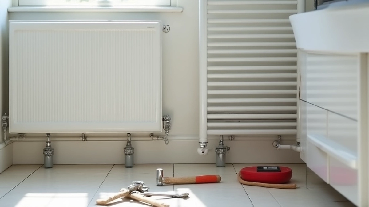 jak wymienić grzejnik łazienkowy