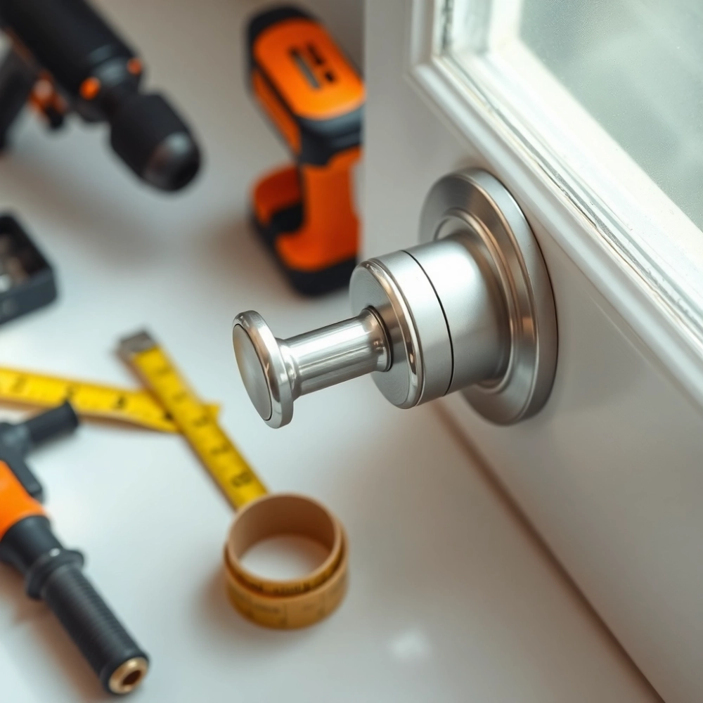 jak zamontować klamkę do łazienki