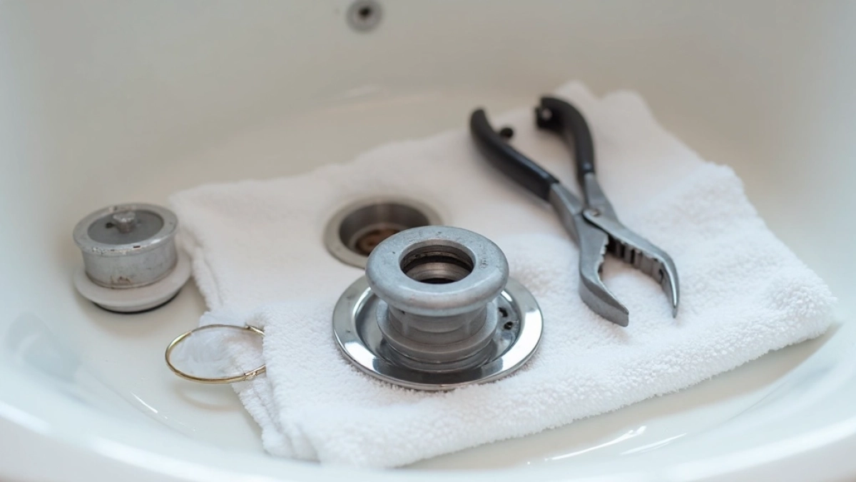 jak zamontować korek klik klak w umywalce