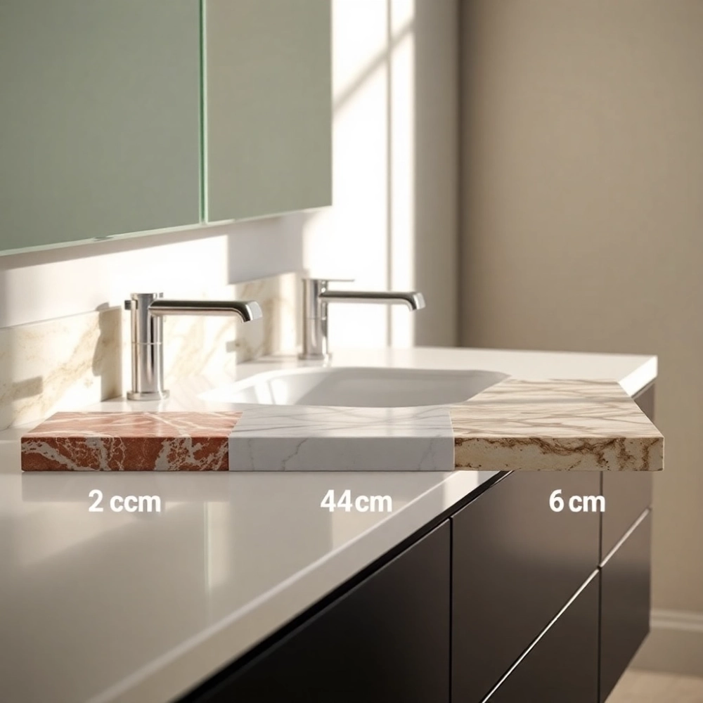 Jaka grubość blatu do łazienki