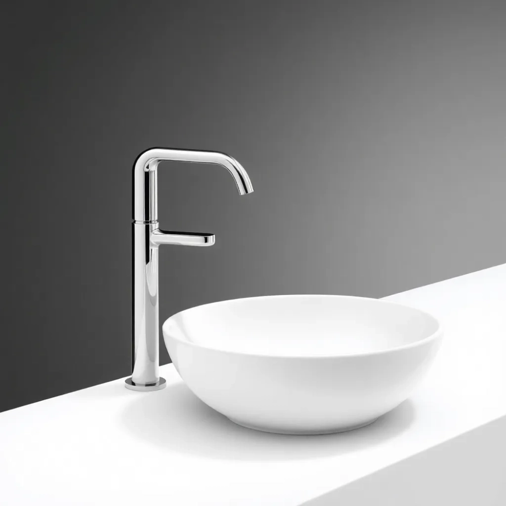 Jaka wysokość baterii do umywalki nablatowej